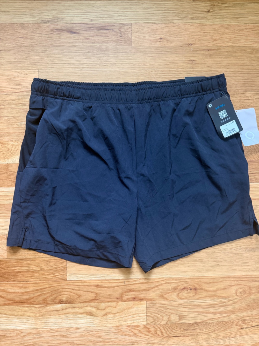 NWT Skora Athletic Shorts in Black with Elastic Waistband